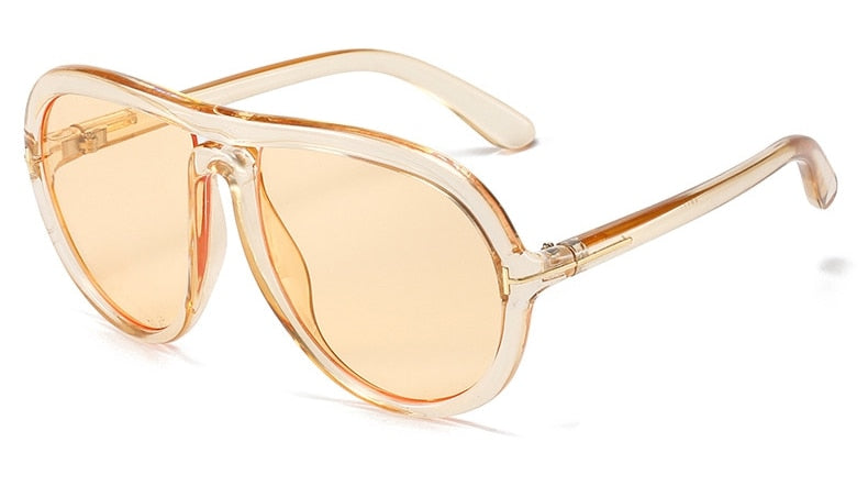 Women's Oversized Pilot 'Lady V' Plastic Sunglasses