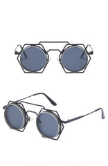 Unisex Round Steampunk ' Magic Spells' Plastic Sunglasses