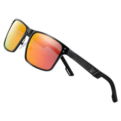 Men's Square Polarized 'Harlow Aye Wear' Metal Sunglasses