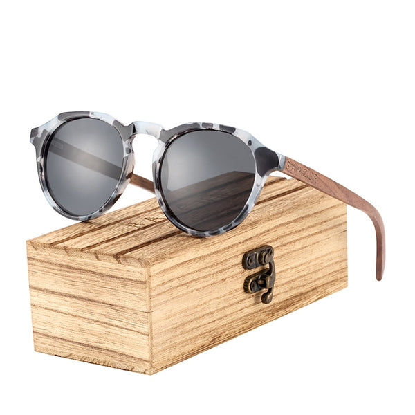 Women's Wood Temple 'Firefly' Polarized Sunglasses