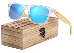 Men's Bamboo Rectangle 'Maddog' Wooden Sunglasses