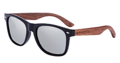 Men's Polarized Rectangle 'Bruno' Wooden Sunglasses