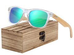 Men's Bamboo Rectangle 'Maddog' Wooden Sunglasses