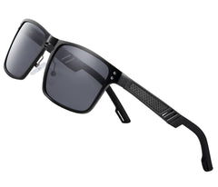 Men's Square Polarized 'Harlow Aye Wear' Metal Sunglasses