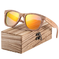 Men's Polarized Square 'Neaty' Wooden Sunglasses