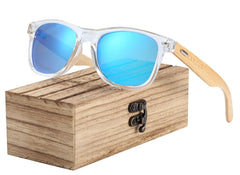 Men's Bamboo Rectangle 'Maddog' Wooden Sunglasses