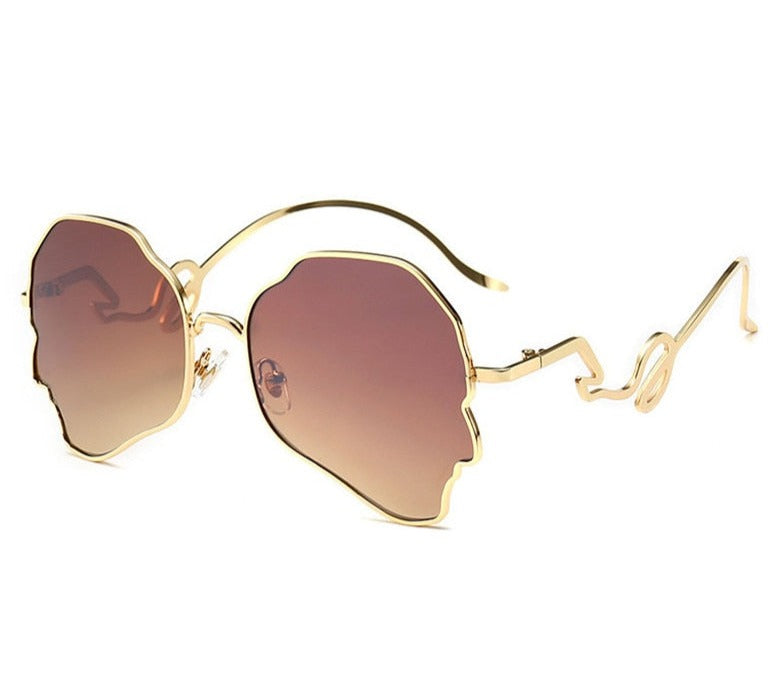 Women's  Oversized Cat Eye '50 Shades Of Style' Metal Sunglasses