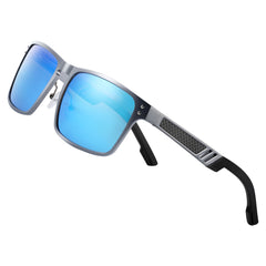 Men's Square Polarized 'Harlow Aye Wear' Metal Sunglasses