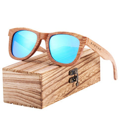 Men's Polarized Square 'Neaty' Wooden Sunglasses