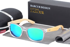 Men's Bamboo Rectangle 'Maddog' Wooden Sunglasses