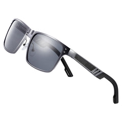 Men's Square Polarized 'Harlow Aye Wear' Metal Sunglasses