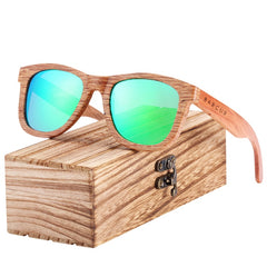 Men's Polarized Square 'Neaty' Wooden Sunglasses