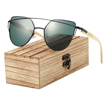 Women's Cat Eye 'Charmee' Wooden Sunglasses