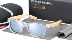 Men's Bamboo Rectangle 'Maddog' Wooden Sunglasses