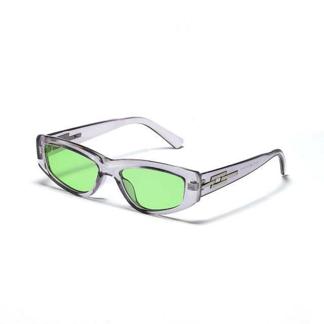 Women's Rectangle Vintage 'Imprenetable' Plastic Sunglasses