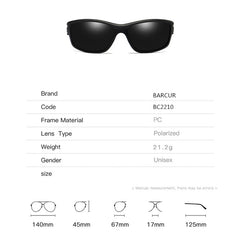 Men's Round Sport 'Running Men' Plastic Sunglasses