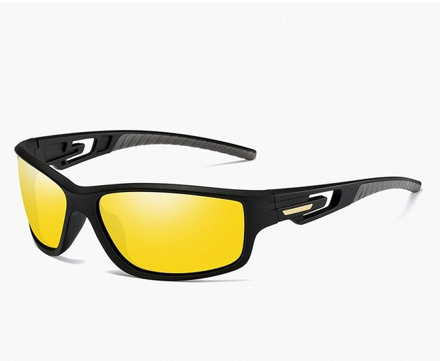 Men's Round Sport 'Running Men' Plastic Sunglasses
