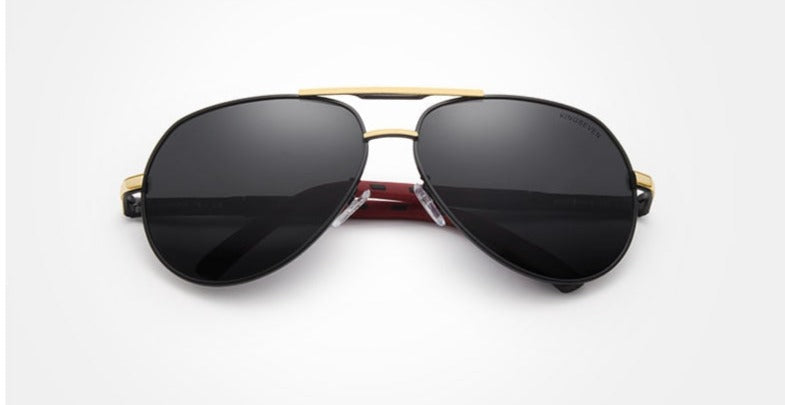 Men's Polarized Aviator ' Jerry Maguire' Metal  Sunglasses