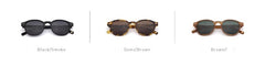 Men's Vintage Round 'Snow Lady' Plastic Sunglasses