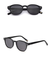 Men's Vintage Round 'Snow Lady' Plastic Sunglasses