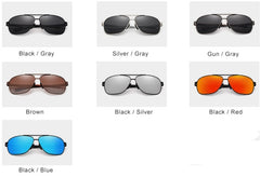 Men's Polarized Round 'Best Men' Metal Sunglasses