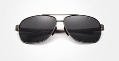 Men's Polarized Round 'Best Men' Metal Sunglasses