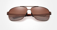 Men's Polarized Round 'Best Men' Metal Sunglasses