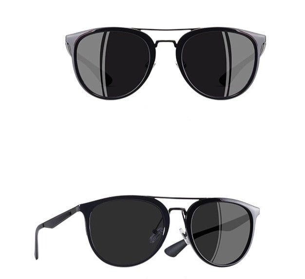 Men's Polarized Square 'Boby Swift' Metal Sunglasses
