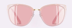 Women's Polarized Cat Eye 'Day Trip' Metal Sunglasses