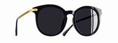 Women's Polarized Round 'Erika' Metal Sunglasses