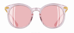 Women's Polarized Round 'Erika' Metal Sunglasses