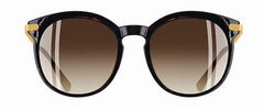 Women's Polarized Round 'Erika' Metal Sunglasses