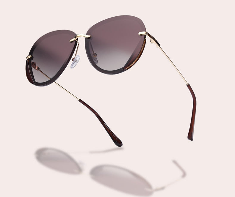 Women's Polarized Aviator 'Hot Fashion Jessy' Plastic Sunglasses