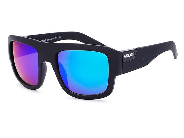 Men's Polarized Square 'Mongo Foot' Plastic Sunglasses