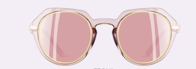 Women's Round Shield 'Holly Swiftwell' Plastic  Sunglasses