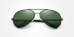 Men's Polarized Aviator 'Jim Carry' Metal Sunglasses