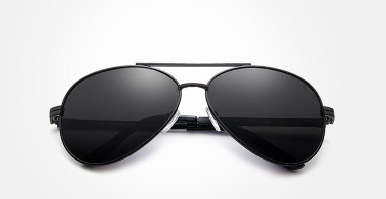 Men's Polarized Aviator 'Jim Carry' Metal Sunglasses