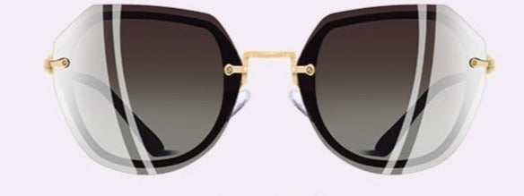 Women's Rounded Hexagonal 'New Horizon' Metal Sunglasses