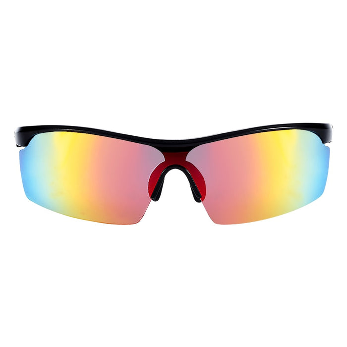 Men's Semi Rimless Polarized 'Game On' Metal Sunglasses