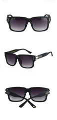 Men's Square 'Big Bass' Plastic Sunglasses