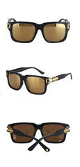 Men's Square 'Big Bass' Plastic Sunglasses