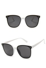 Women's Oversized Square 'Love Faith' Plastic Sunglasses