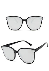 Women's Oversized Square 'Love Faith' Plastic Sunglasses