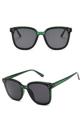 Women's Oversized Square 'Love Faith' Plastic Sunglasses