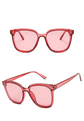 Women's Oversized Square 'Love Faith' Plastic Sunglasses