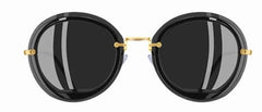 Women's Round Clear 'Oculus' Metal Sunglasses