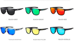 Men's Square 'Kickflip' Plastic and Metal Sunglasses