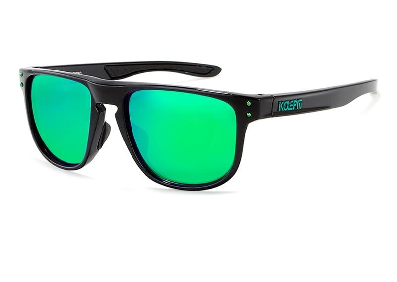 Men's Square 'Kickflip' Plastic and Metal Sunglasses