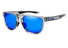 Men's Square 'Kickflip' Plastic and Metal Sunglasses