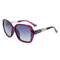 Women's Oversized Rounded 'Draco Love' Plastic Sunglasses